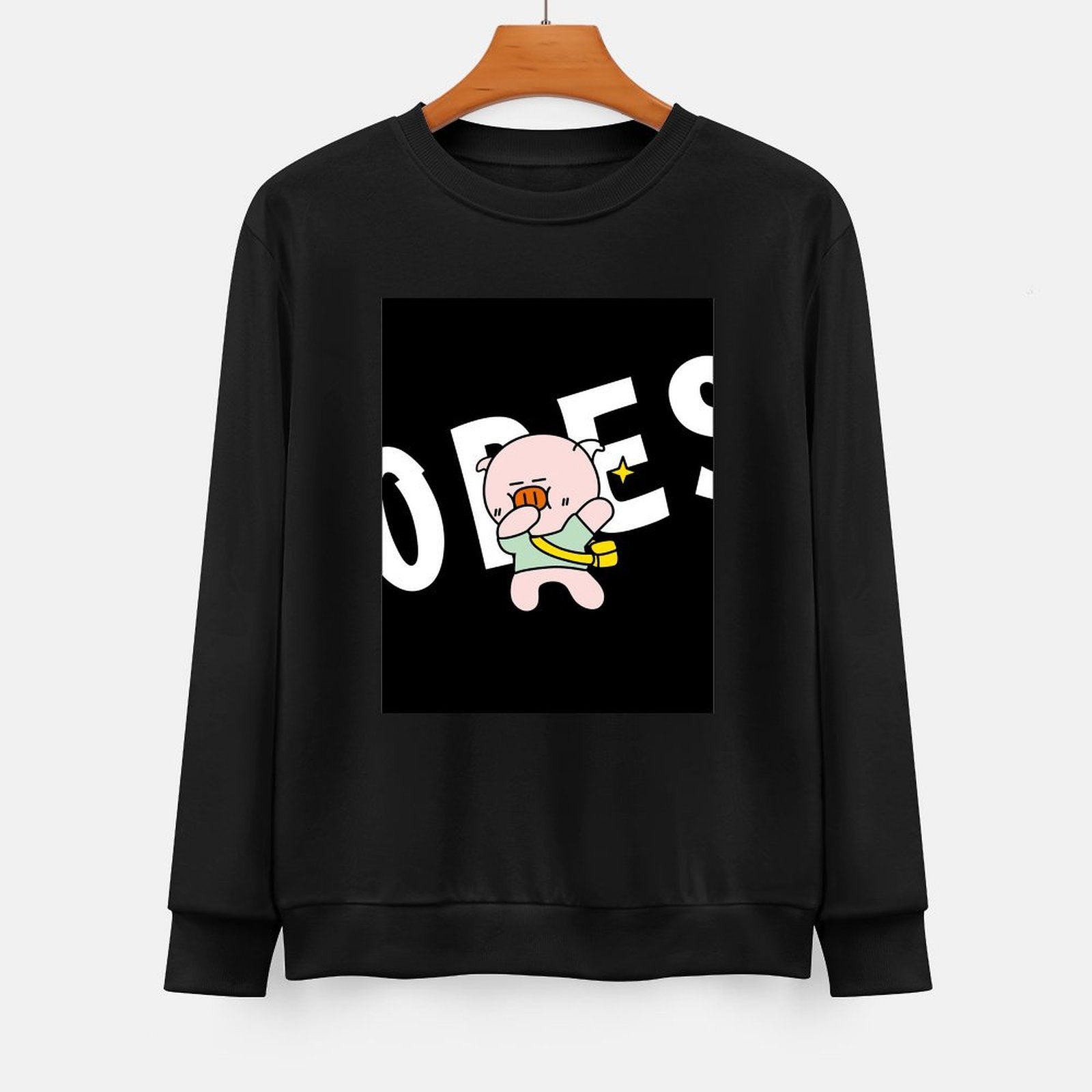 Front Patterned Long Sleeve TopNeat Printing